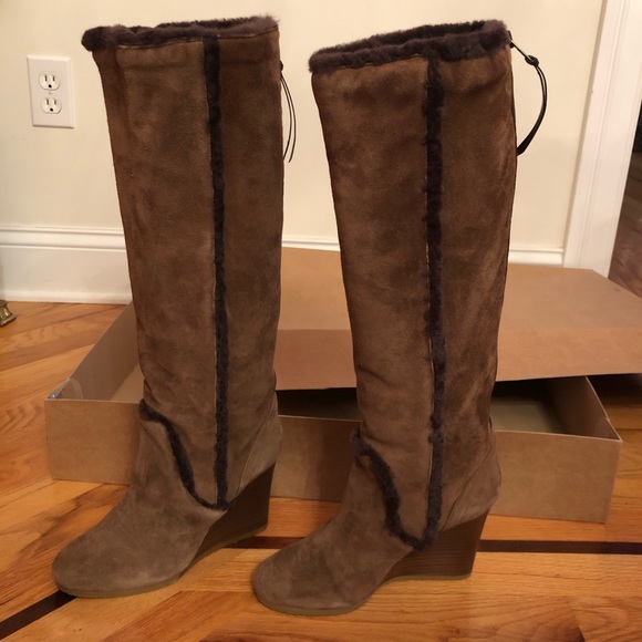 J Crew Charley Shearling Wedge Boots - Picture 11 of 11